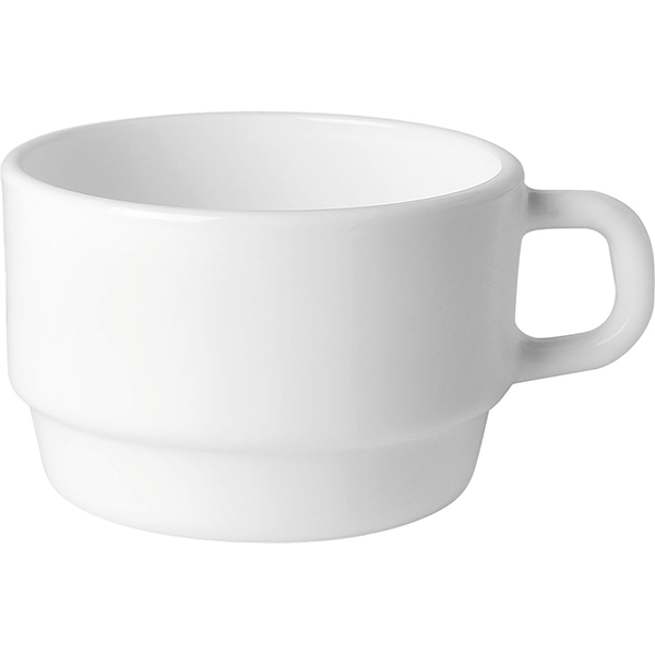 Чашка кофейная «Кейрвейр»; стекло; 90мл; D=87,H=45мм; белый