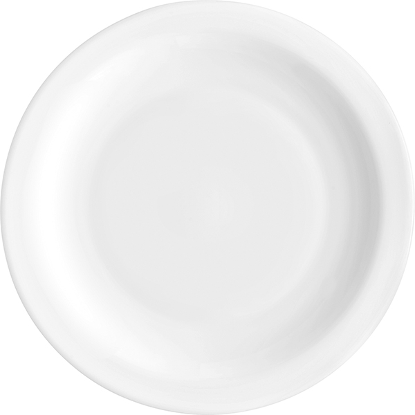 Тарелка мелкая «Кейрвейр»; стекло; D=195,H=18мм; белый