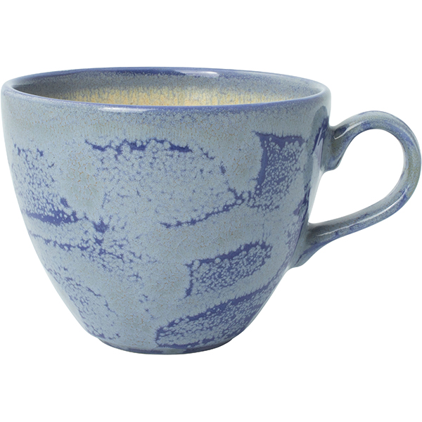 Чашка чайная «Аврора Революшн Блюстоун»; фарфор; 350мл; D=10,5см; синий, бежевый