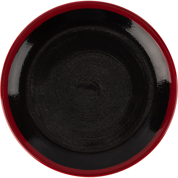 Тарелка мелкая «Кото Рэд»; фарфор; D=20,5см; красный