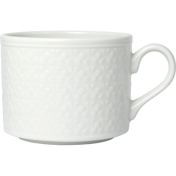 Чашка чайная «Бид»;  фарфор;  350мл;  белый