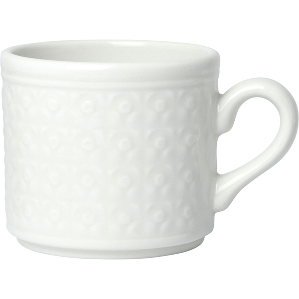 Чашка кофейная «Бид»;  фарфор;  85мл;  белый