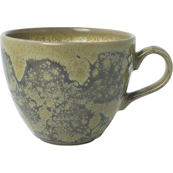 Чашка чайная «Аврора Революшн Гранит»; фарфор; 350мл; D=10,5см; коричневый, бежевый