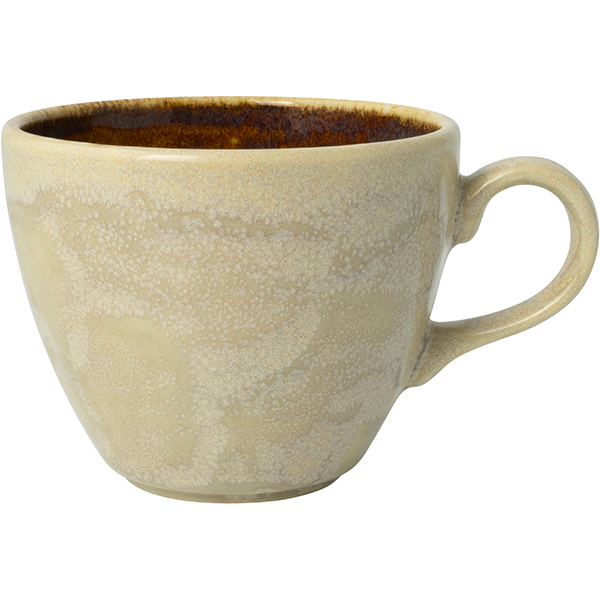 Чашка чайная «Аврора Везувиус Амбер»; фарфор; 228мл; D=9см; бежев.,амбер