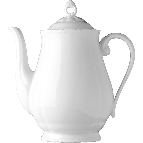 Чайник с декором «Верона Франческа»; фарфор; 1,2л; белый