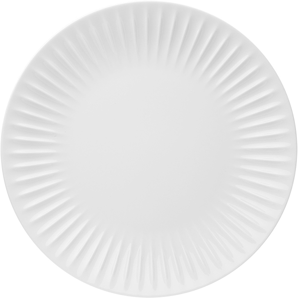 Тарелка мелкая «Ригби»; фарфор; D=26,5см; белый