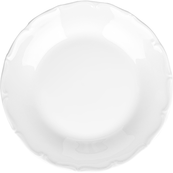 Тарелка мелкая с декором «Верона Франческа»;  фарфор;  D=19см;  белый