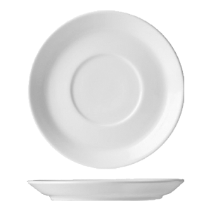Блюдце «Акапулько»; материал: фарфор; диаметр=16.5 см.; белый