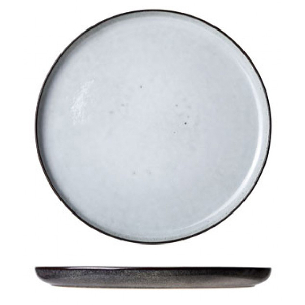 Тарелка десертная «Сиель блю»; керамика; D=220, H=15мм; голубая