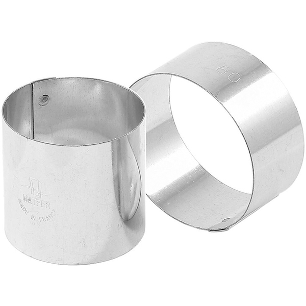 Кольцо кондитерское[4шт]; сталь нержавеющая; D=45,H=45мм