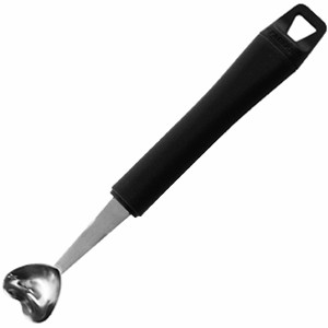 Нуазетка «Сердце»; сталь, полипропилен; D=23/23, H=10, L=190мм; черный