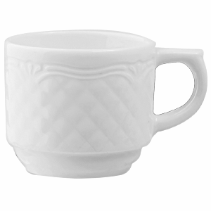 Чашка кофейная «Афродита»; фарфор; 100мл; D=6, H=5, L=8см; белый