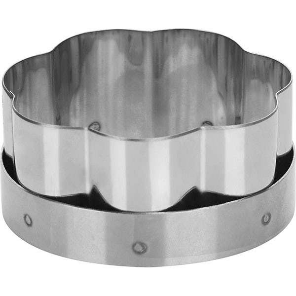 Форма кондитерская «Шарлотка»; сталь нержавеющая; D=8, H=4см; металлический