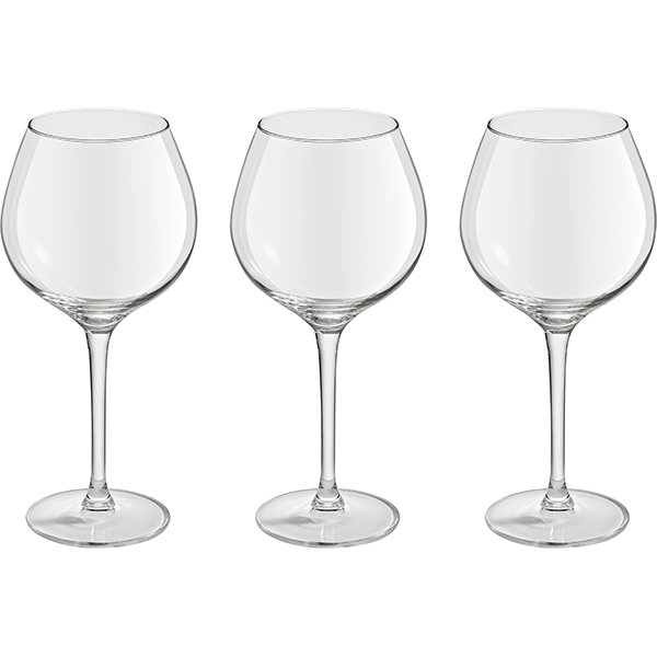 Набор бокалов для вина «Крианза»[3шт]; стекло; 0, 5л; D=85, H=197мм; прозрачный