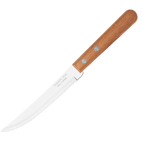 Нож для стейка  сталь нержавеющая, дерево  , L=12, 5см TRAMON