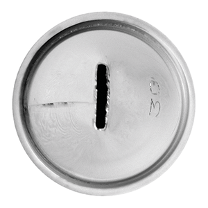 Насадка кондитерская «Тонкая лента»; сталь нержавеющая; D=22, H=30мм; металлический