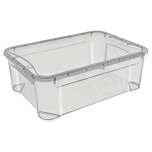 Контейнер для хранения продуктов с крышкой; полипропилен; 31л; , H=19, 5, L=56, B=39, 5см; прозрачный