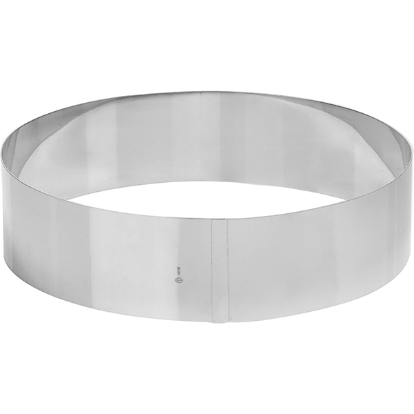 Кольцо кондитерское; сталь нержавеющая; D=22, H=6см; металлический
