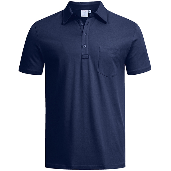 Рубашка поло мужская, размер M  хлопок, эластан  синий Greiff