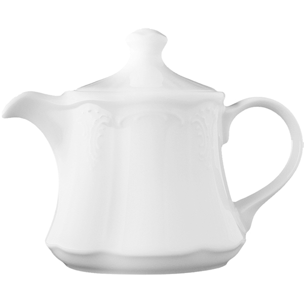 Чайник «Бельвю» без крышки; фарфор; 460мл; D=110, H=99мм; белый