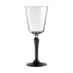 Бокал для вина «СПКСИ Блек»; стекло; 260мл; D=78, H=194мм; прозрачный, черный