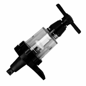 Дозатор для струбцин 25мл; пластик; 1мл; , H=17, L=8см; черный, прозрачный