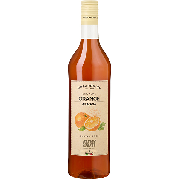 Сироп «Апельсин» ODK; пластик; 1л; D=8, H=32см