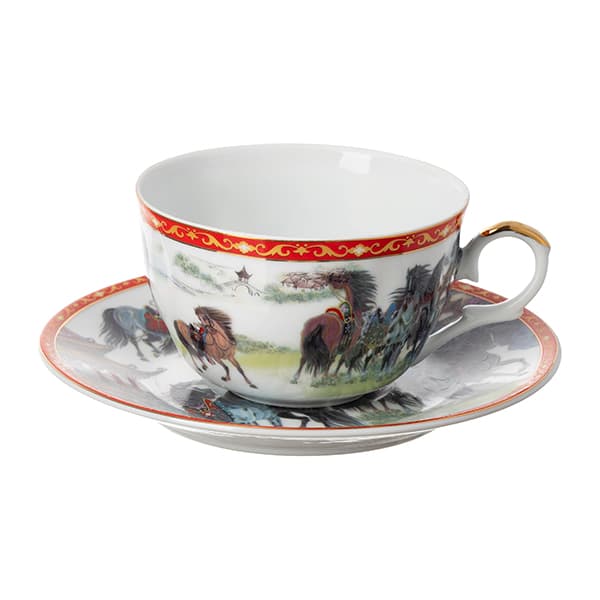 Чайная пара набор[2шт]; фарфор; 270мл