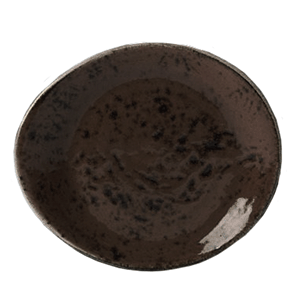 Тарелка пирожковая «Крафт Грэй»; фарфор; D=155, H=20, L=155, B=130мм; серый