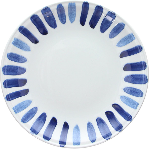 Тарелка «Панарея»; фарфор; D=28, H=3см; белый, синий