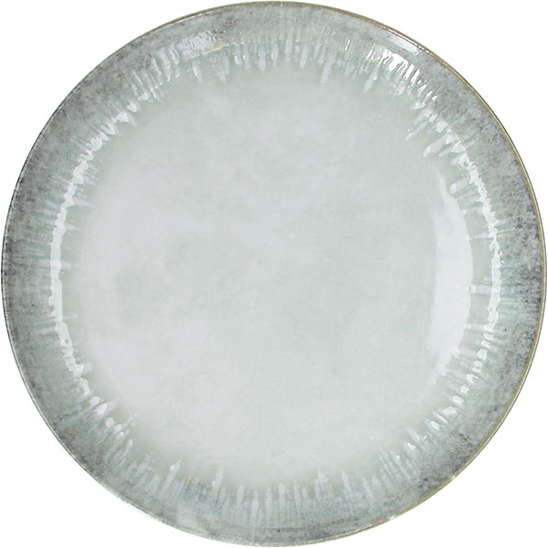 Тарелка «Ориджини» мелкая; фарфор; D=31см; серый