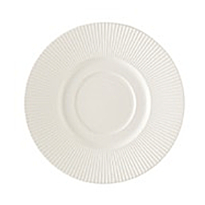 Блюдце «Жансан»; фарфор; D=120, H=16мм; белый