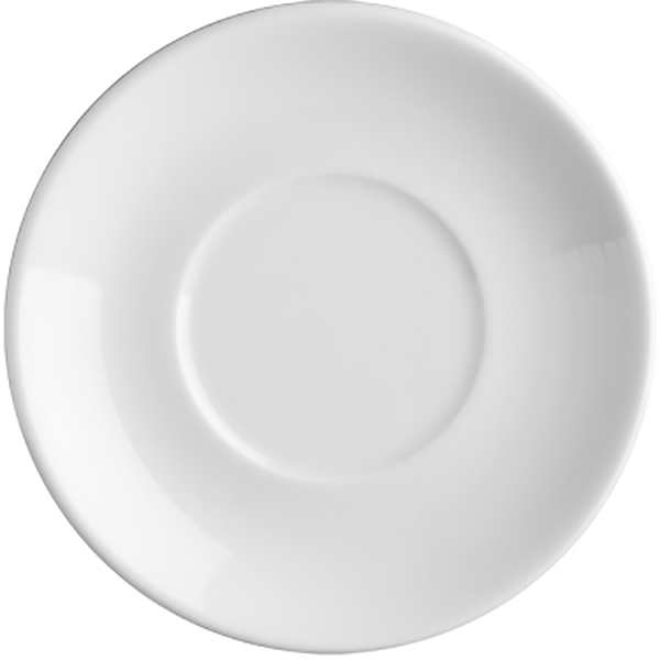 Блюдце для бульонной чашки «Принцип» арт.PRI1141; фарфор; D=17см; белый