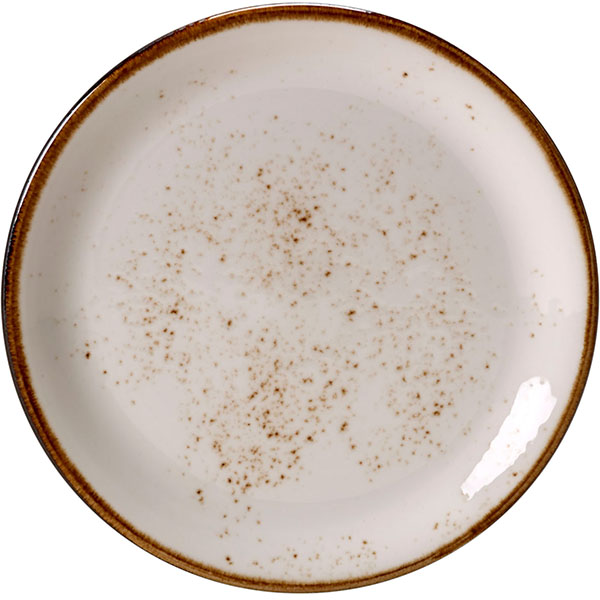 Тарелка мелкая «Крафт»; материал: фарфор; диаметр=20.3 см.; белый