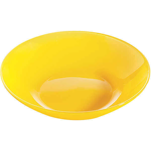 Тарелка глубокая «Арти»; стекло; 0, 78л; D=20см; желт.