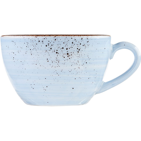 Чашка чайная «Бистро Рустик Ривер»; фарфор; 180мл; D=90, H=54мм; голуб.