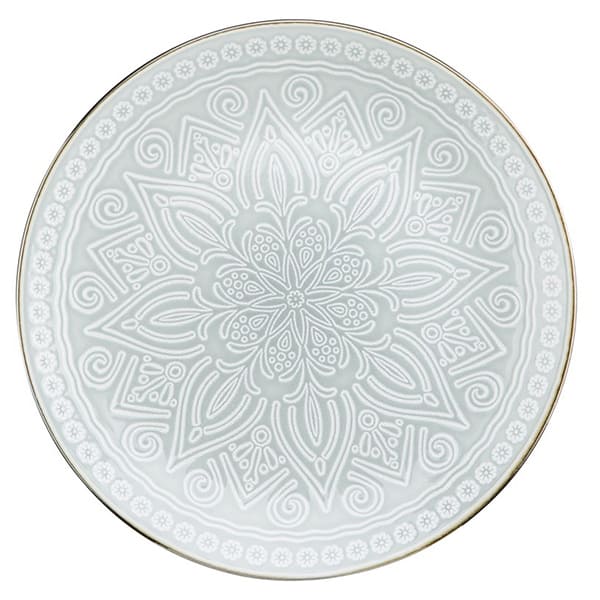 Тарелка «Мурано» мелкая; керамика; D=275, H=30мм; св.зелен.