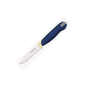 Нож для чистки овощей и фруктов; , L=75мм; синий, белый