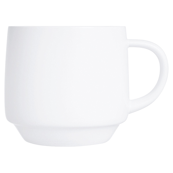 Чашка чайная «Интэнсити Барил»; стекло; 250мл; D=75, H=80мм; белый