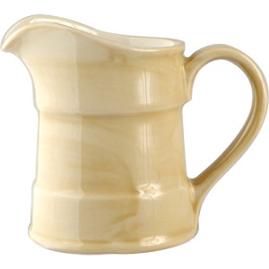 Молочник «Хани»; фарфор; 142мл; D=60, H=80, L=105мм; бежев.