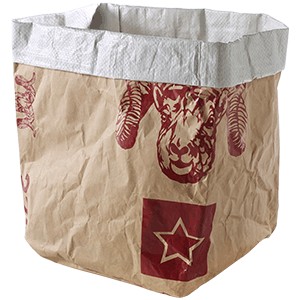 Контейнер для продуктов; бумага, полипропилен; , H=30, L=26, B=26см