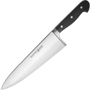 Нож поварской «Глория Люкс»; сталь; , L=455/260, B=65мм; черный, металлический
