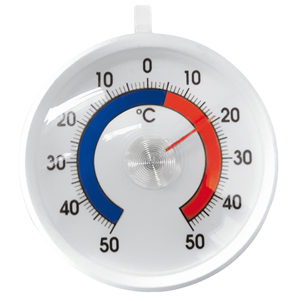 Термометр для холодильника (-50+50° C)  D=55, L=65, B=55мм  белый Sunnex