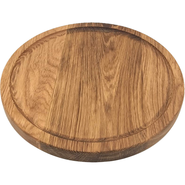Доска для подачи круглая дуб D=300, H=25мм PPwood Доска для подачи круглая дуб D=300, H=25мм PPwood