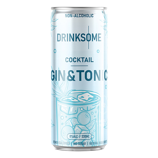 Напиток безалкогольный «Джин Тоник»  жесть белая  330мл Drinksome