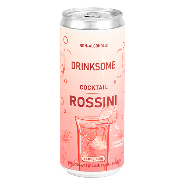 Напиток безалкогольный «Россини» жесть белая 330мл Drinksome Напиток безалкогольный «Россини» жесть белая 330мл Drinksome