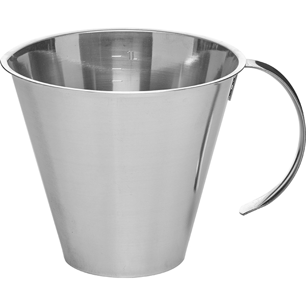 Мерный стакан  сталь нержавеющая  объем: 1 литр Lind