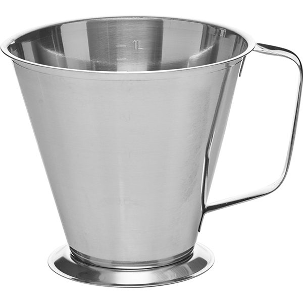 Мерный стакан  сталь нержавеющая  объем: 1 литр Lind