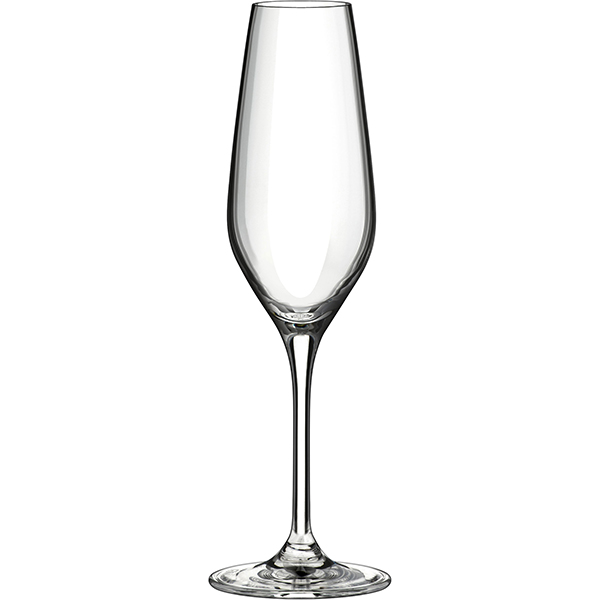 Бокал для шампанского флюте «Мартина»; хрустальное стекло; 205 мл; диаметр=40, высота=225, ширина=70 мм; прозрачный