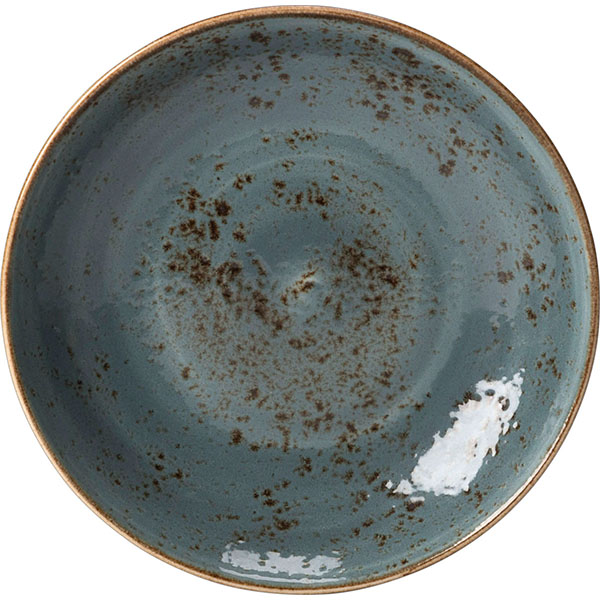Салатник «Крафт»; материал: фарфор; 1500 мл; диаметр=29, высота=4.5 см.; синий